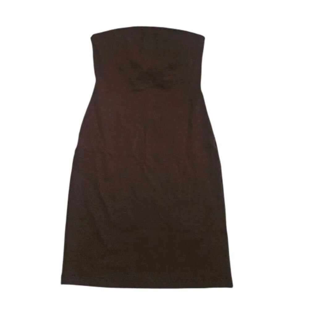 TUCKERNUCK Brown Strapless Dress NWOT Size Large